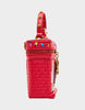Image of Betsey Johnson Cozy Up Light-Up Fireplace Bag - Red