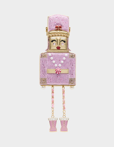 Betsey Johnson Nutcracker Crossbody Bag - Pink