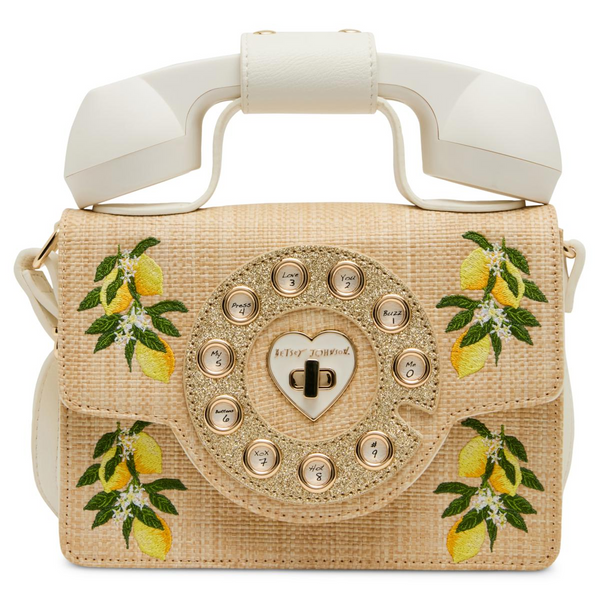 Betsey Johnson Pucker Up Phone Bag - Tan