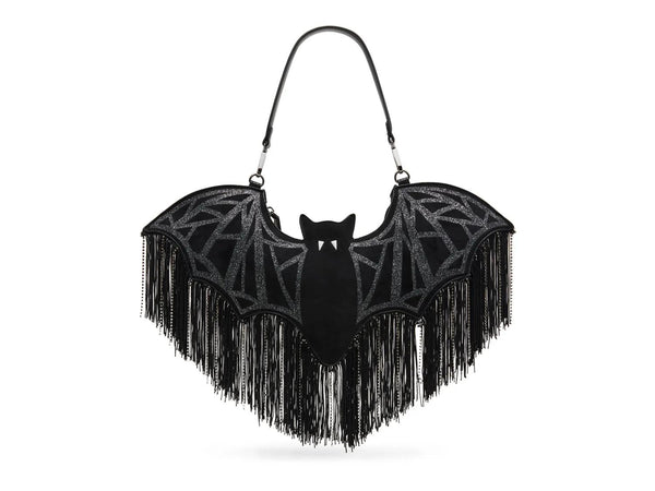 Betsey Johnson Wingin' It Bat Shoulder Bag - Black