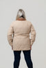 Image of Ellen Tracy Quilted Barn Jacket Coat - Camel