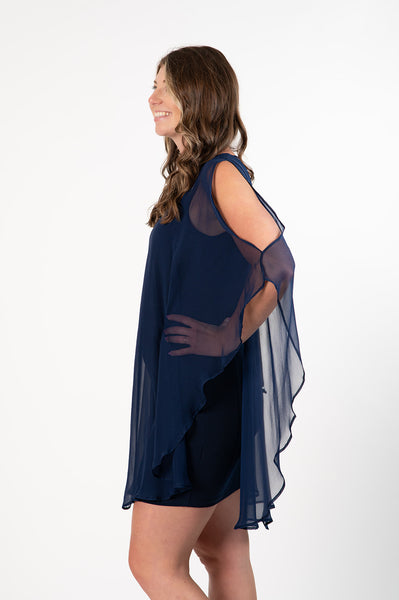 Julian Chang Avatar Dress - Navy