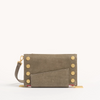 Image of Hammitt Levy Wallet - Pewter/Brushed Gold/Red Zip