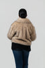 Image of NVLT Faux Fur Crop Jacket - Gold