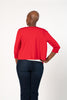 Image of Pure Essence Bamboo Jersey Shrug - Rosso Red