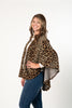 Image of Pure Essence Animal Print Cape - Nature Multi