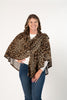 Image of Pure Essence Animal Print Cape - Nature Multi