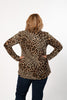 Image of Pure Essence Animal Print Envelope Collar Tunic - Nature Multi