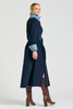 Image of Shirty Amelie Longline Cotton Shirt Dress - French Navy Pincord
