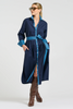 Image of Shirty Pia Longline Cotton Shirt Dress - French Navy/Denim