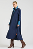 Image of Shirty Pia Longline Cotton Shirt Dress - French Navy/Denim