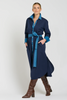 Image of Shirty Pia Longline Cotton Shirt Dress - French Navy/Denim