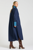 Image of Shirty Pia Longline Cotton Shirt Dress - French Navy/Denim