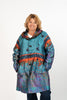 Image of UbU Reversible Button Front Hooded Parisian Raincoat - Fall Storm