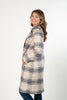 Image of UbU Sueded Knit Walker Coat - Winter Plaid