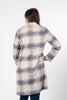 Image of UbU Sueded Knit Walker Coat - Winter Plaid