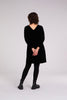 Image of Sympli Velvet Reversible Trapeze Dress 3/4 Sleeve - Black