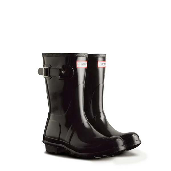 Hunter Women's Original Short Gloss Rain Boot - Black