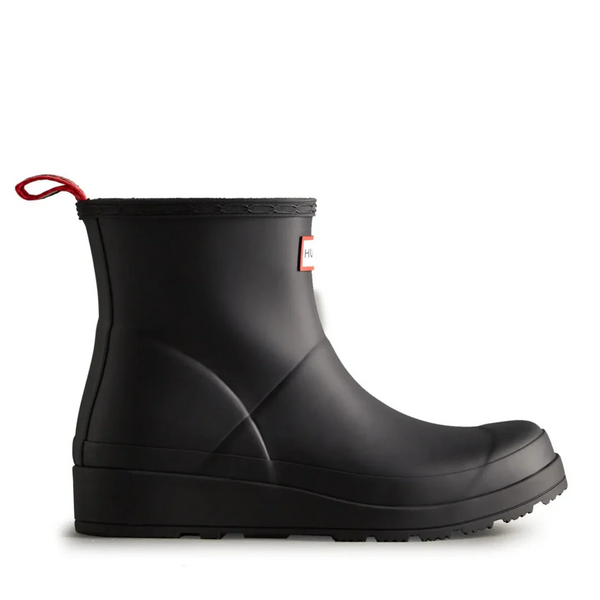 Hunter Women's PLAY™ Short Rain Boot - Black/Hunter Red