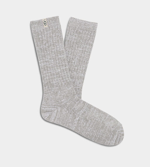 UGG® Ribbed Knit Slouchy Crew Sock - Seal