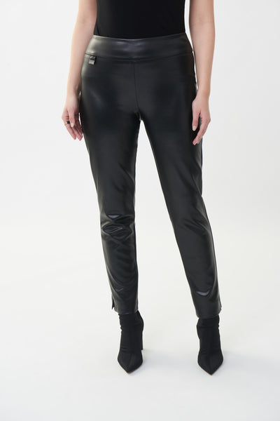 Joseph Ribkoff Vegan Leather Pant - Black