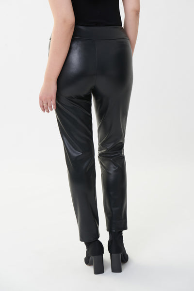 Joseph Ribkoff Vegan Leather Pant - Black
