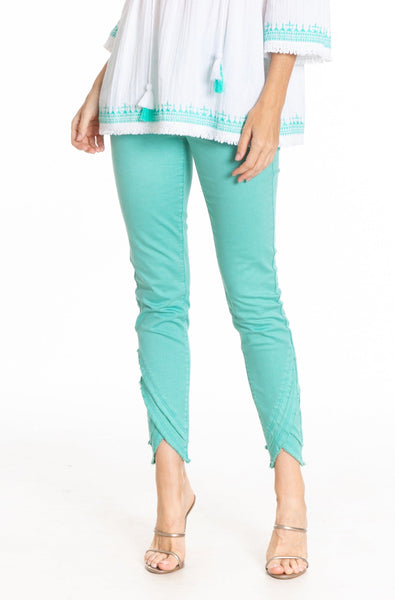 APNY Apparel Frayed Tulip Hem Jean - Waterfall