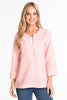 Image of Ali Miles Single Button Crinkle Jacket - Dusty Pink