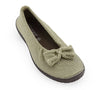 Image of Arcopedico Lyla Knit Flat with Bow - Green Earth