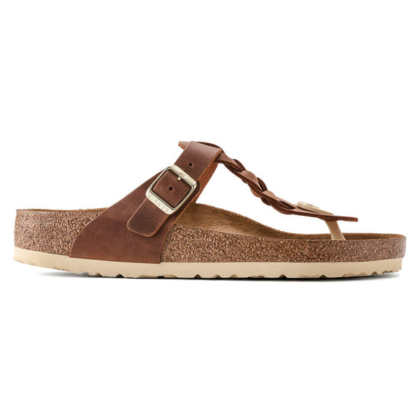 Birkenstock Gizeh Braid Cognac Oiled Leather
