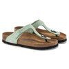 Image of Birkenstock Gizeh Soft Footbed Matcha Nubuck