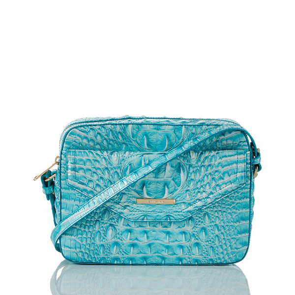 Brahmin Shea Crossbody - Dusty Blue Melbourne