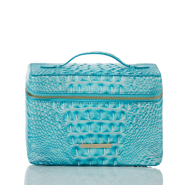 Brahmin Charmaine Makeup Case - Dusty Blue Melbourne