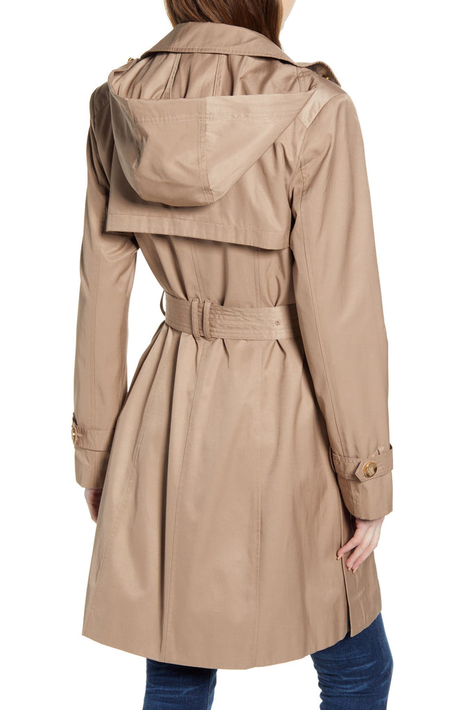Cole Haan 3/4 Length Belted Trench Coat  - Toffee