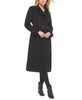 Image of Cole Haan Double Breasted Wool Blend Belted Midi Coat - Black *Take an EXTRA 25% Off*