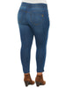 Image of Democracy Plus Size "Ab"solution Ankle Jegging - Blue