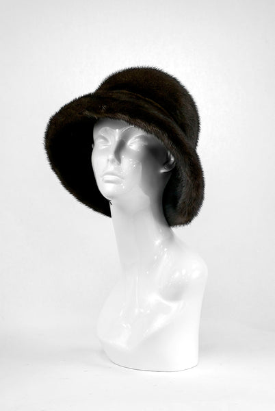 Rippe's Furs Mink Fur Bucket Hat - Mahogany