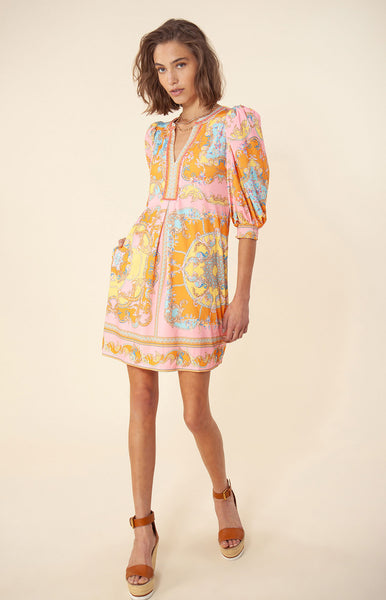 Hale Bob Garnet Print Jersey Dress - Pink/Multicolor