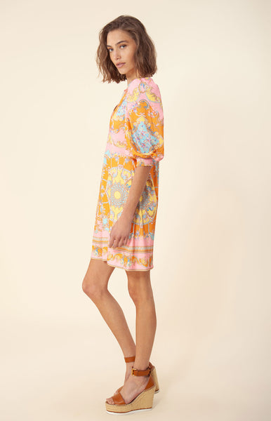 Hale Bob Garnet Print Jersey Dress - Pink/Multicolor