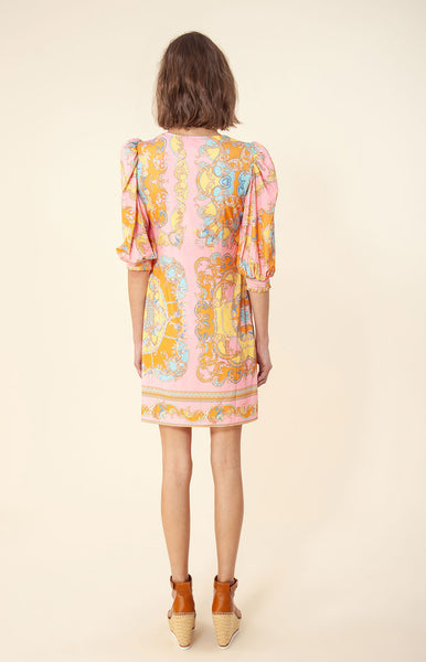 Hale Bob Garnet Print Jersey Dress - Pink/Multicolor