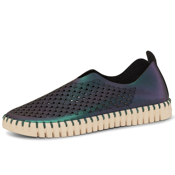 Ilse Jacobsen Metallic Tulip Slip On Sneaker - Bleached