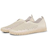 Image of Ilse Jacobsen Metallic Tulip Slip On Sneaker - Whitecap