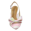 Image of J. Reneé Karunya Bow Front Fabric/Vinyl Slingback - Pastel/Multi