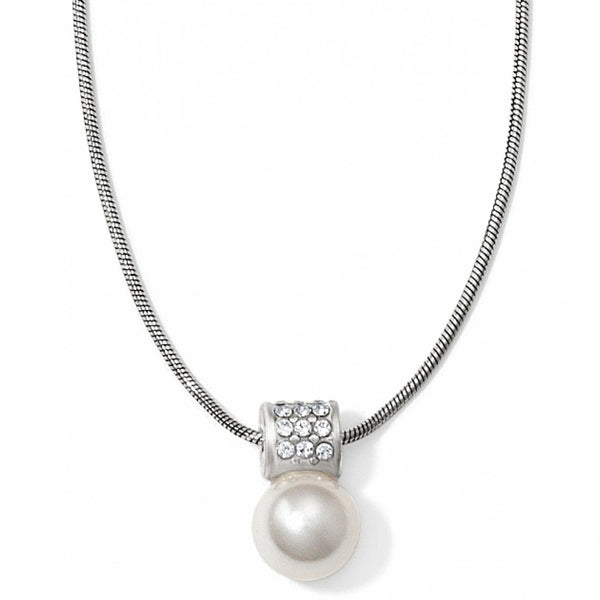 Brighton Collectibles Meridian Petite Pearl Necklace -  Silver