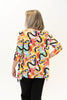 Image of Kozan Juliet 3/4 Sleeve Sharkbite Hem Top - Matisse Print