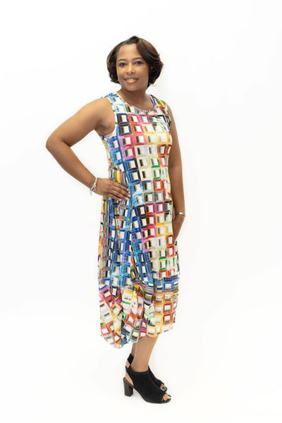 Kozan Dina Dress - Windows Print
