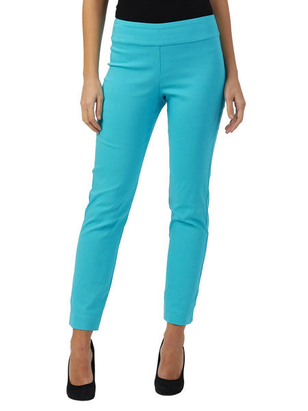 Krazy Larry Pull On Ankle Pant - Turquoise