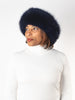 Image of Rippe's Furs Luxe Fox Fur Headband - Navy