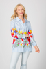Image of Berek Bright Bloom Cotton Shirt - Multicolor