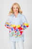 Image of Berek Bright Bloom Cotton Shirt - Multicolor
